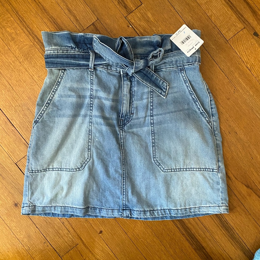 Free People Jean Skirt